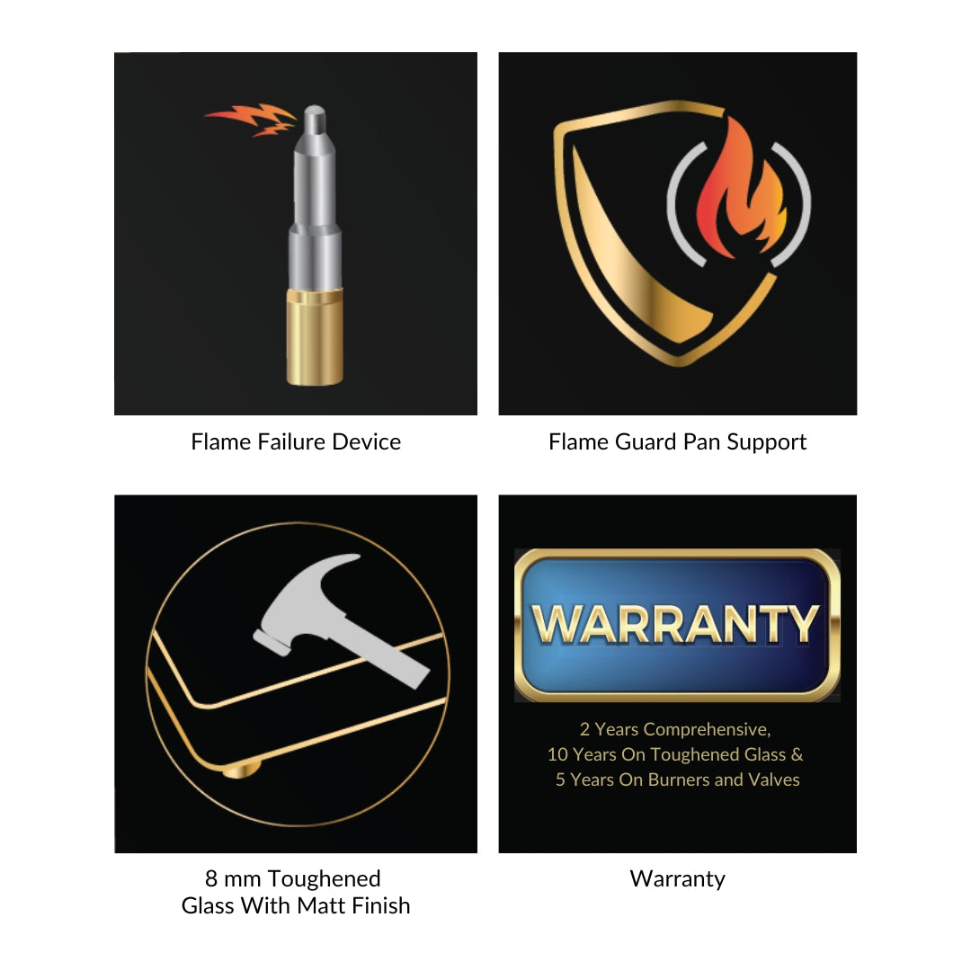 Hindware 100 cm 4 Burner Hob Ivana IVANA 4B 100 CM