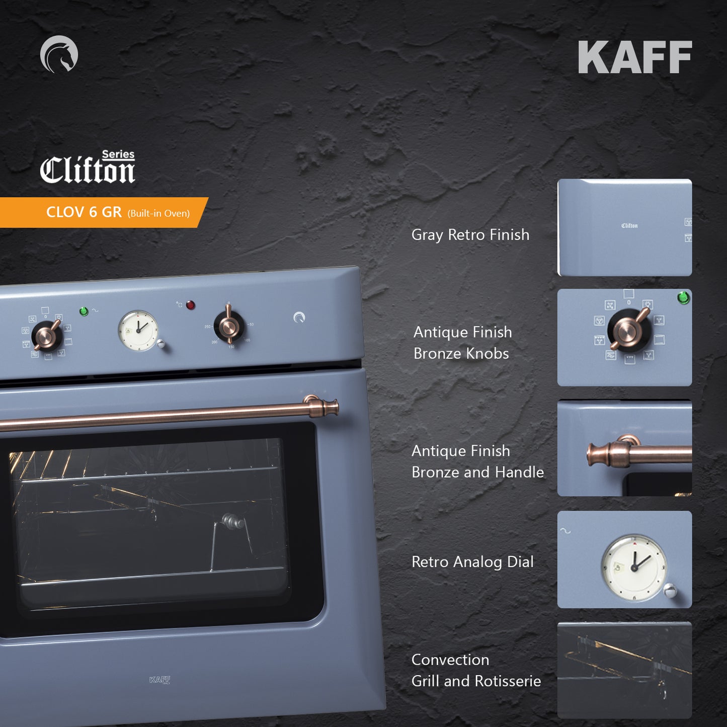 Kaff Built In Oven CLOV6 GR