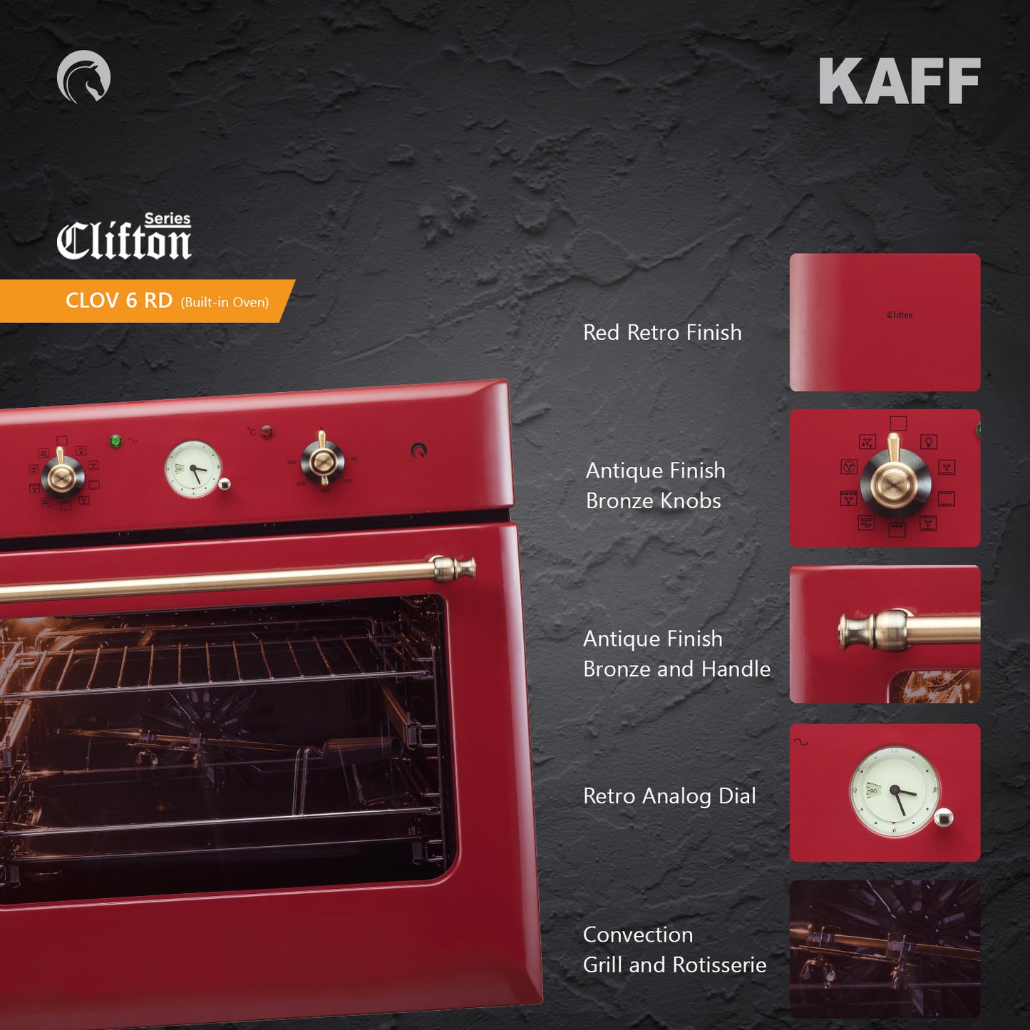 Kaff Built In Oven CLOV6 RD