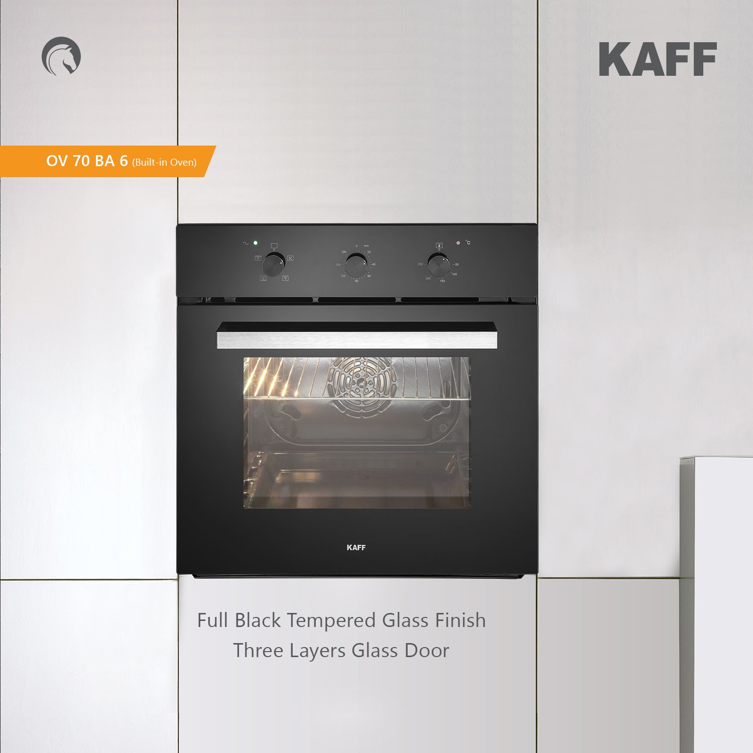 Kaff Built In Oven KOV 70 BA6 + Kaff Built-In Microwave KMW 5PJ BLK
