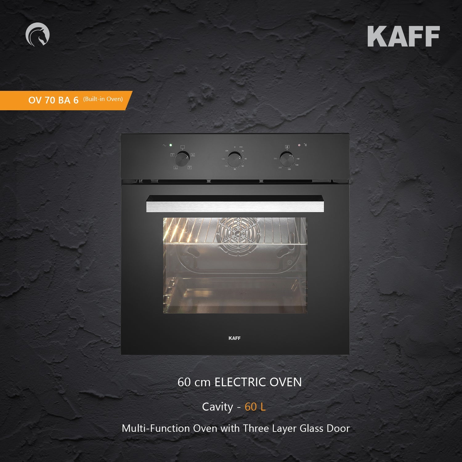 Kaff Built In Oven KOV 70 BA6 + Kaff Built-In Microwave KMW 5PJ BLK