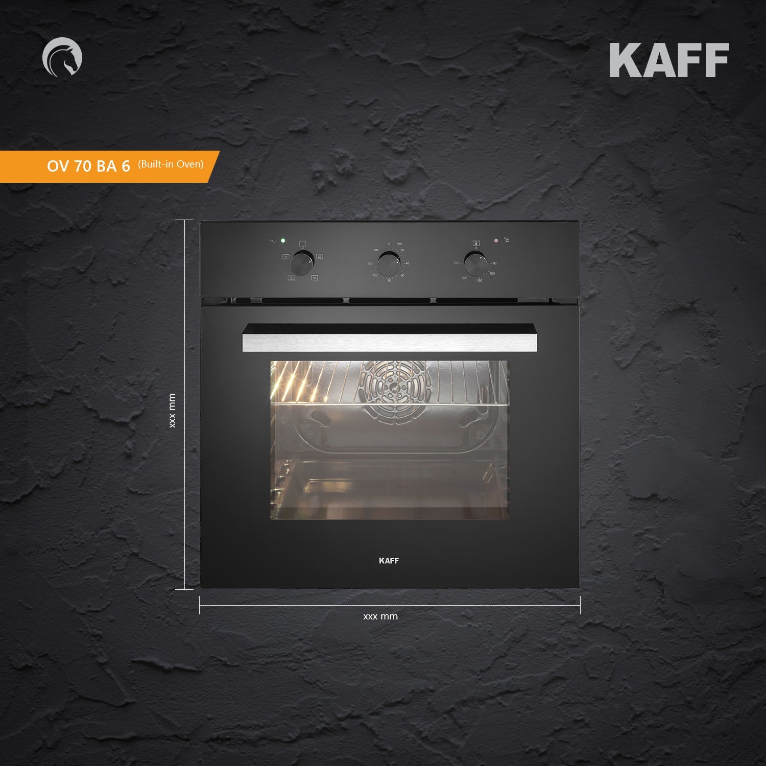 Kaff Built In Oven KOV 70 BA6 + Kaff Built-In Microwave KMW 5PJ BLK