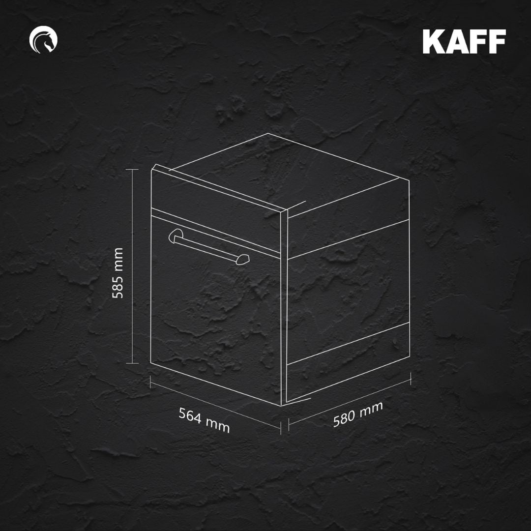 Kaff Built In Oven KOV 70 BA6 + Kaff Built-In Microwave KMW 5PJ BLK