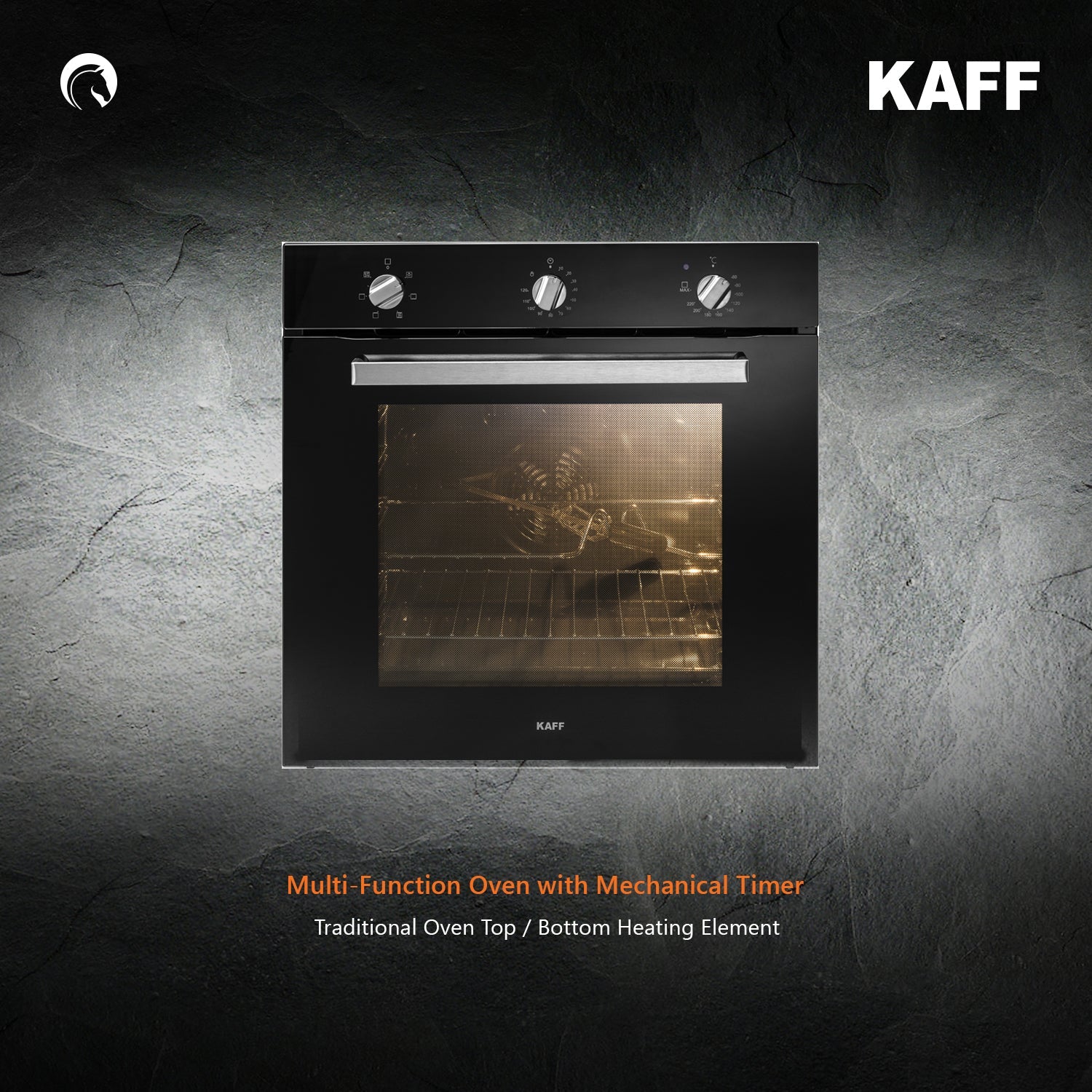 Kaff Built In Oven KOV 73 MRFT + Kaff Built-In Microwave KMW HN 6 BLK