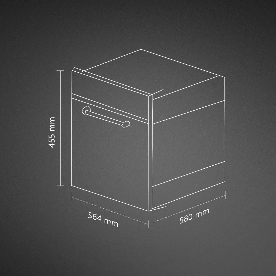 Kaff Built In Oven With Air Fryer OV 81TC BL AFR + Kaff Built-In Microwave KMW HN 6 BLK