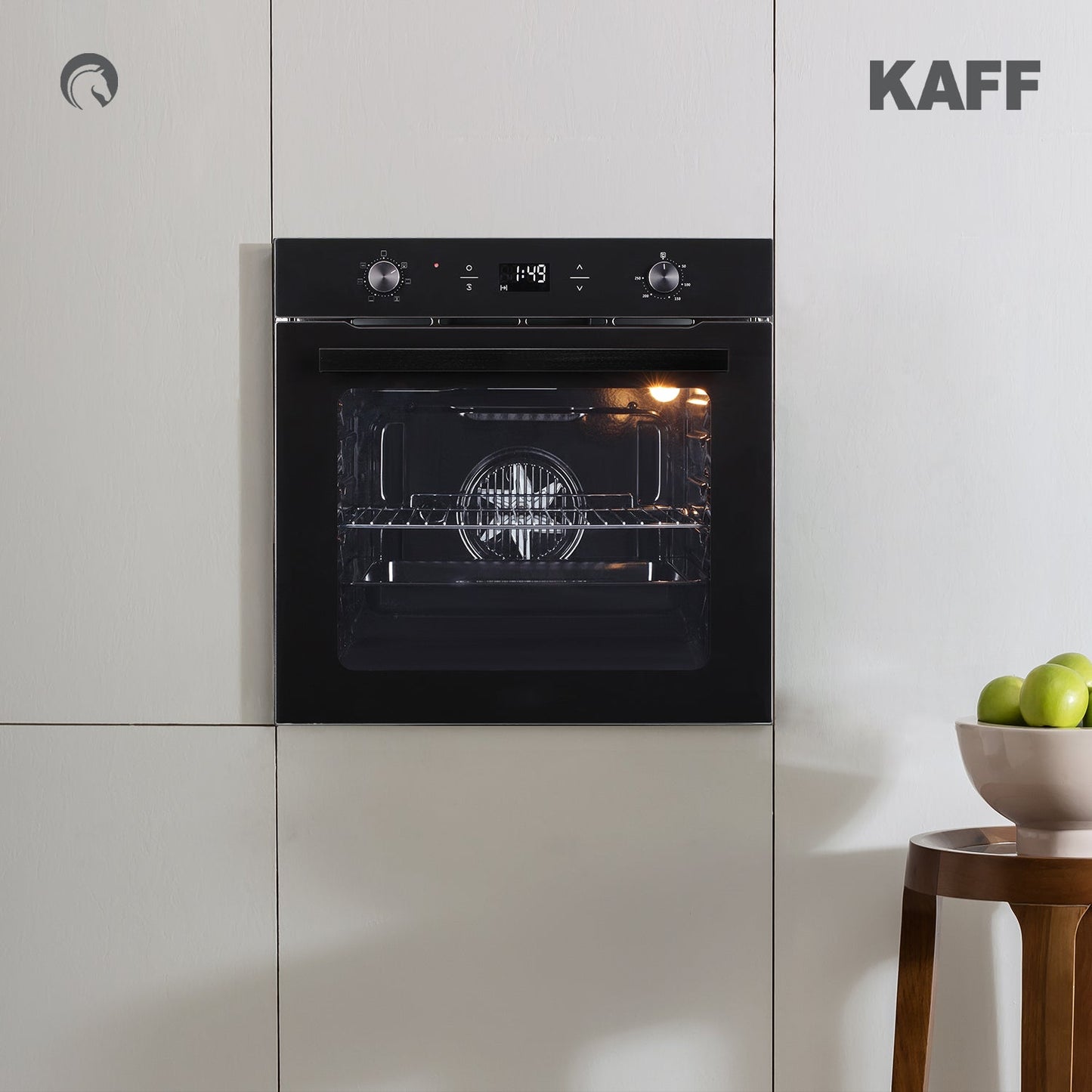 Kaff Built In Oven OV 81 GIKF + Kaff Built-In Microwave KMW HN 6 BLK