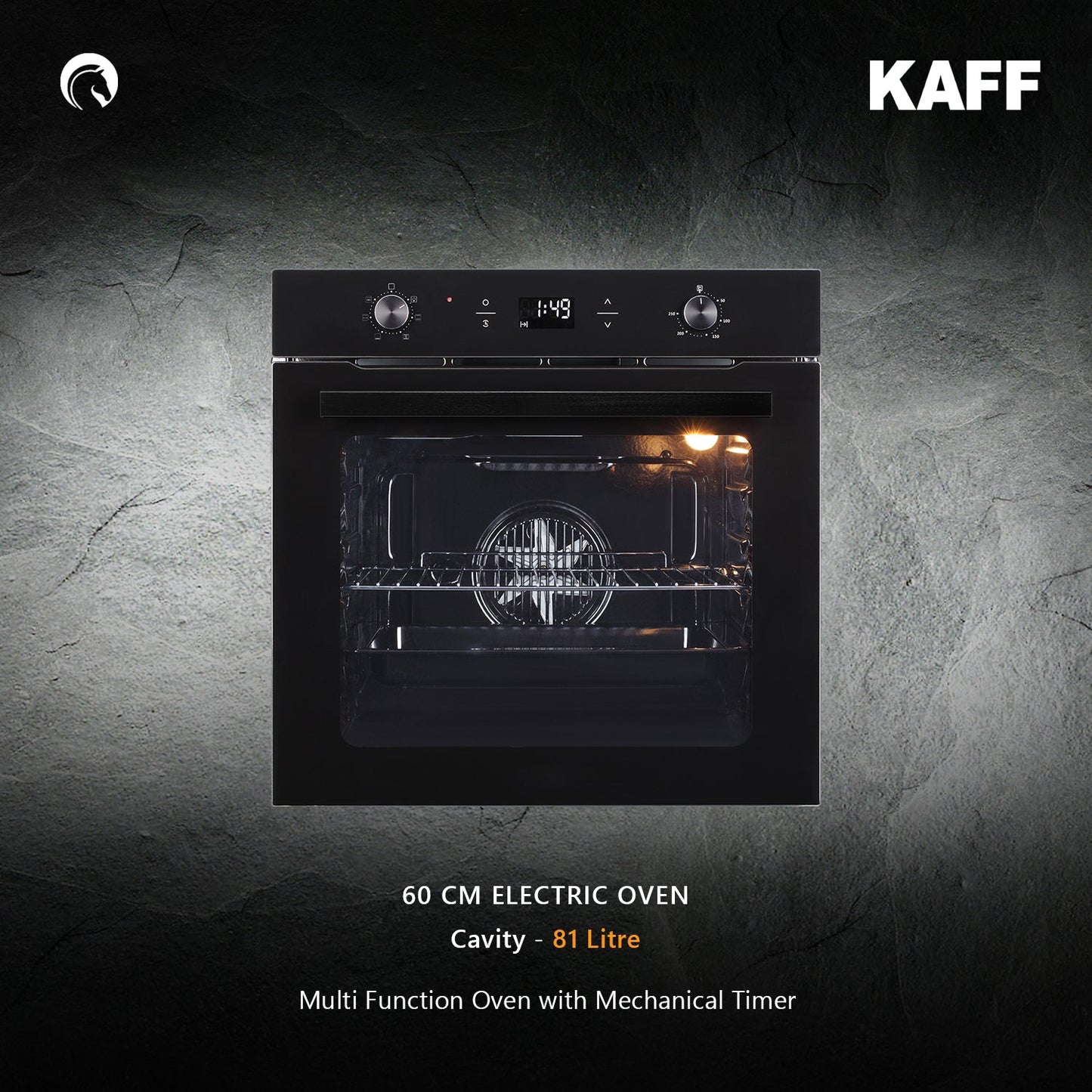 Kaff Built In Oven OV 81 GIKF + Kaff Built-In Microwave KMW HN 6 BLK