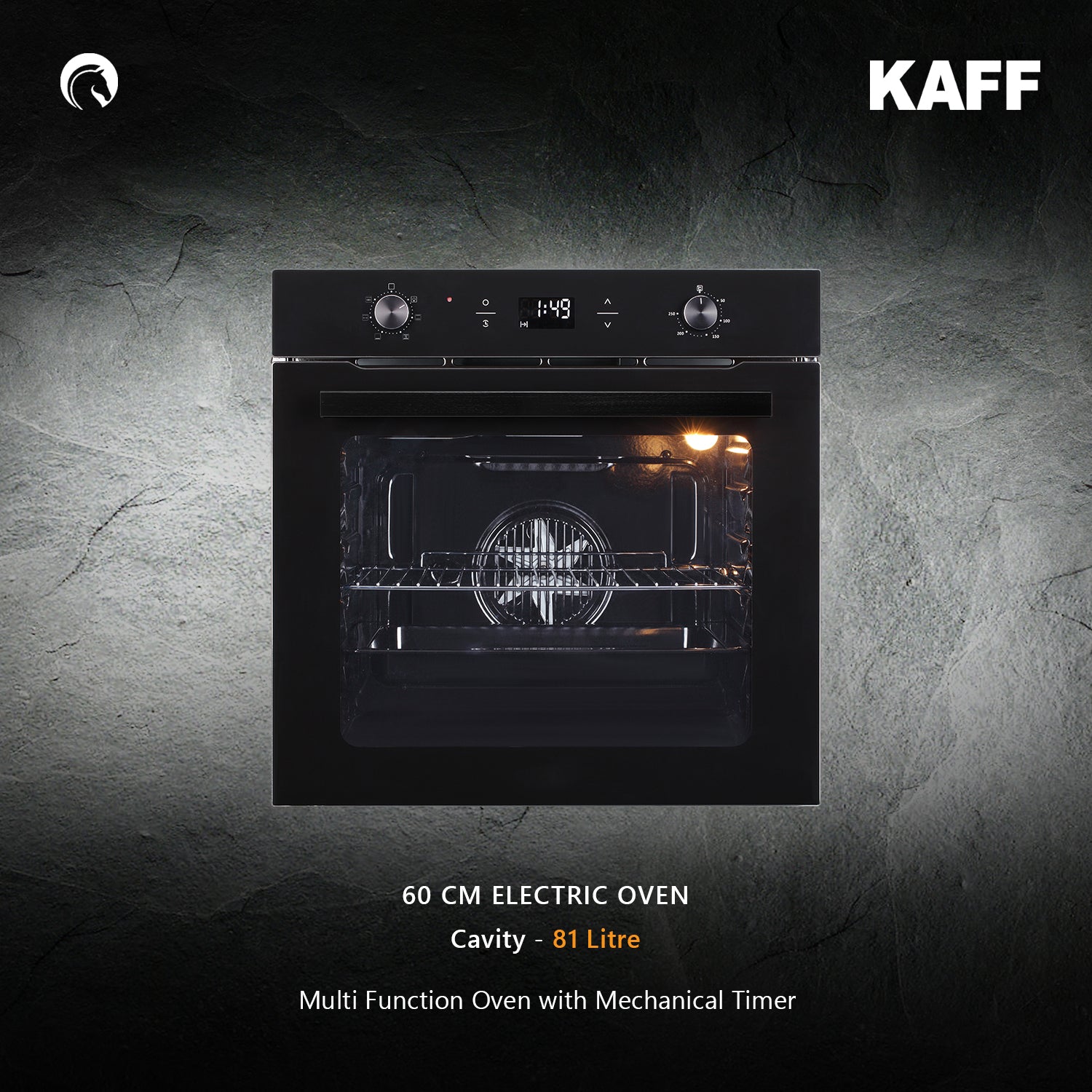 Kaff Built In Oven OV 81 GIKF + Kaff Built-In Microwave KMW HN 6 BLK