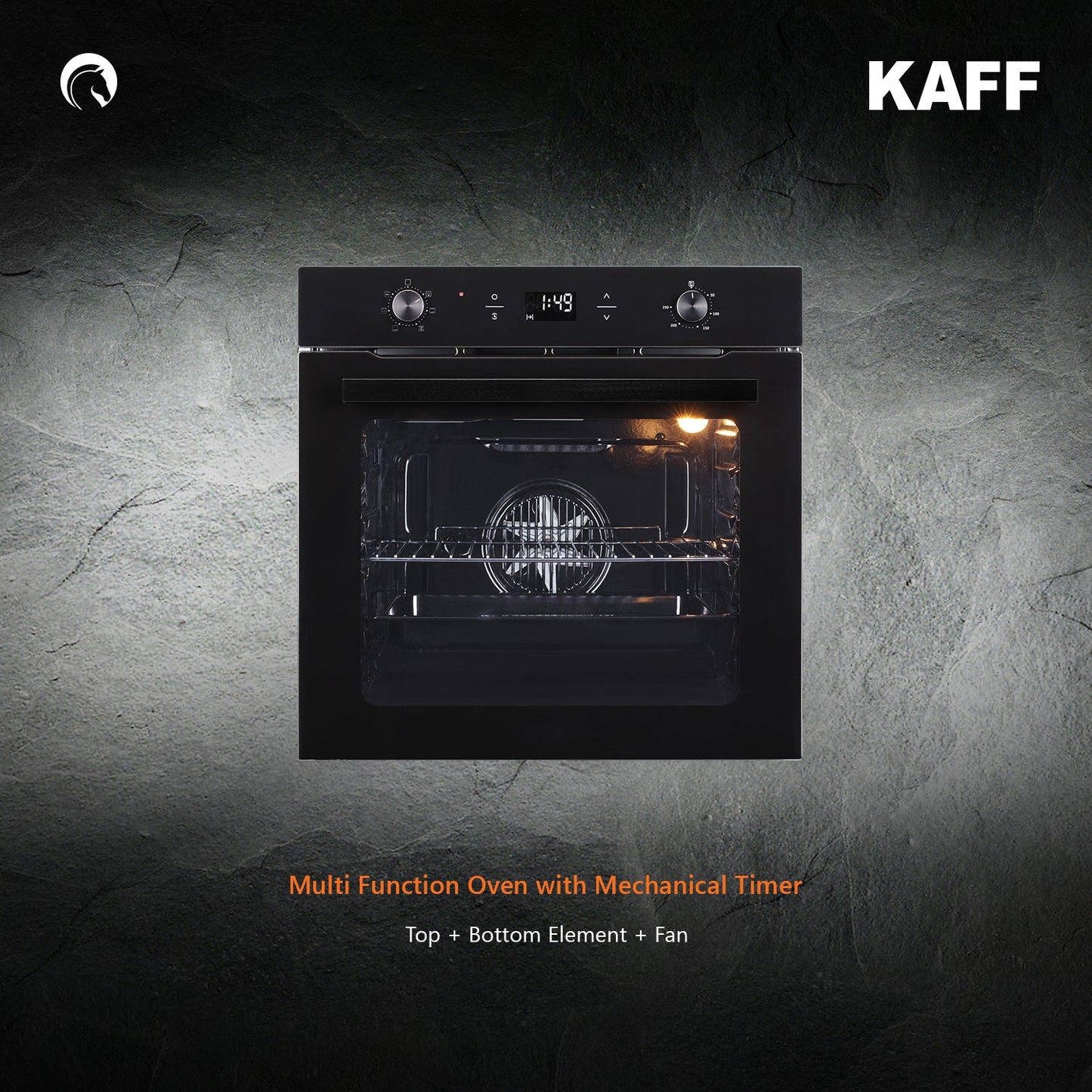 Kaff Built In Oven OV 81 GIKF + Kaff Built-In Microwave KMW HN 6 BLK