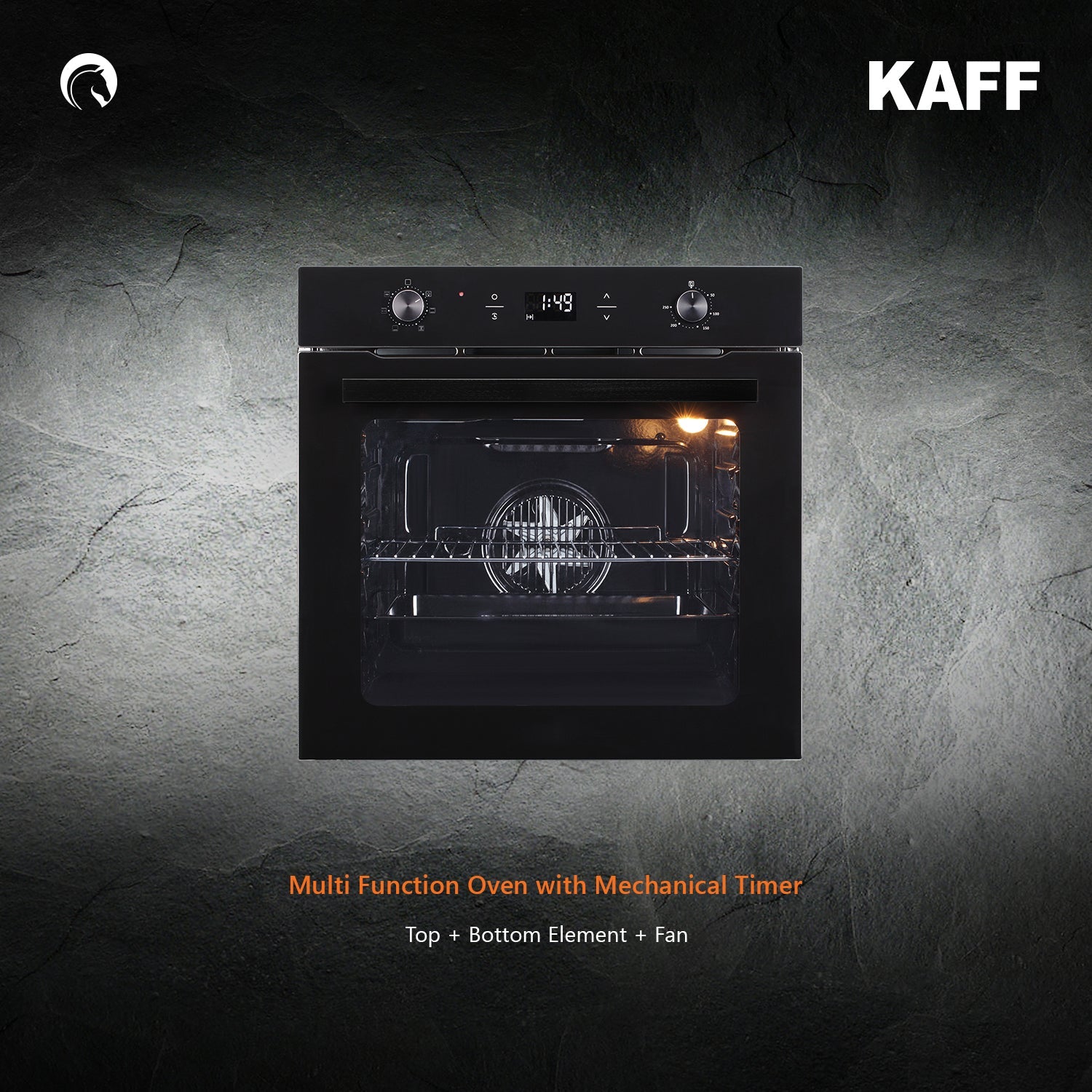 Kaff Built In Oven OV 81 GIKF + Kaff Built-In Microwave KMW HN 6 BLK