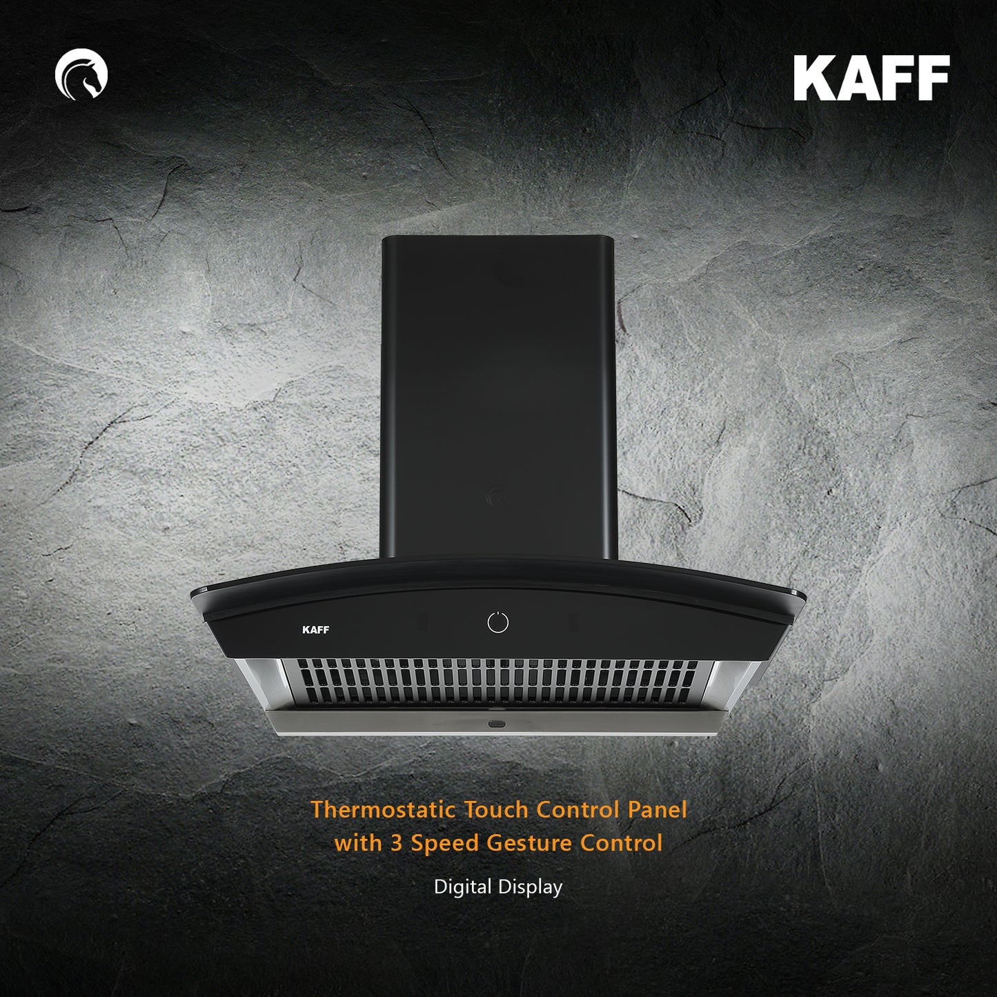Kaff 60 cm Wall Mounted Chimney Filterless Series ROVER DHC 60
