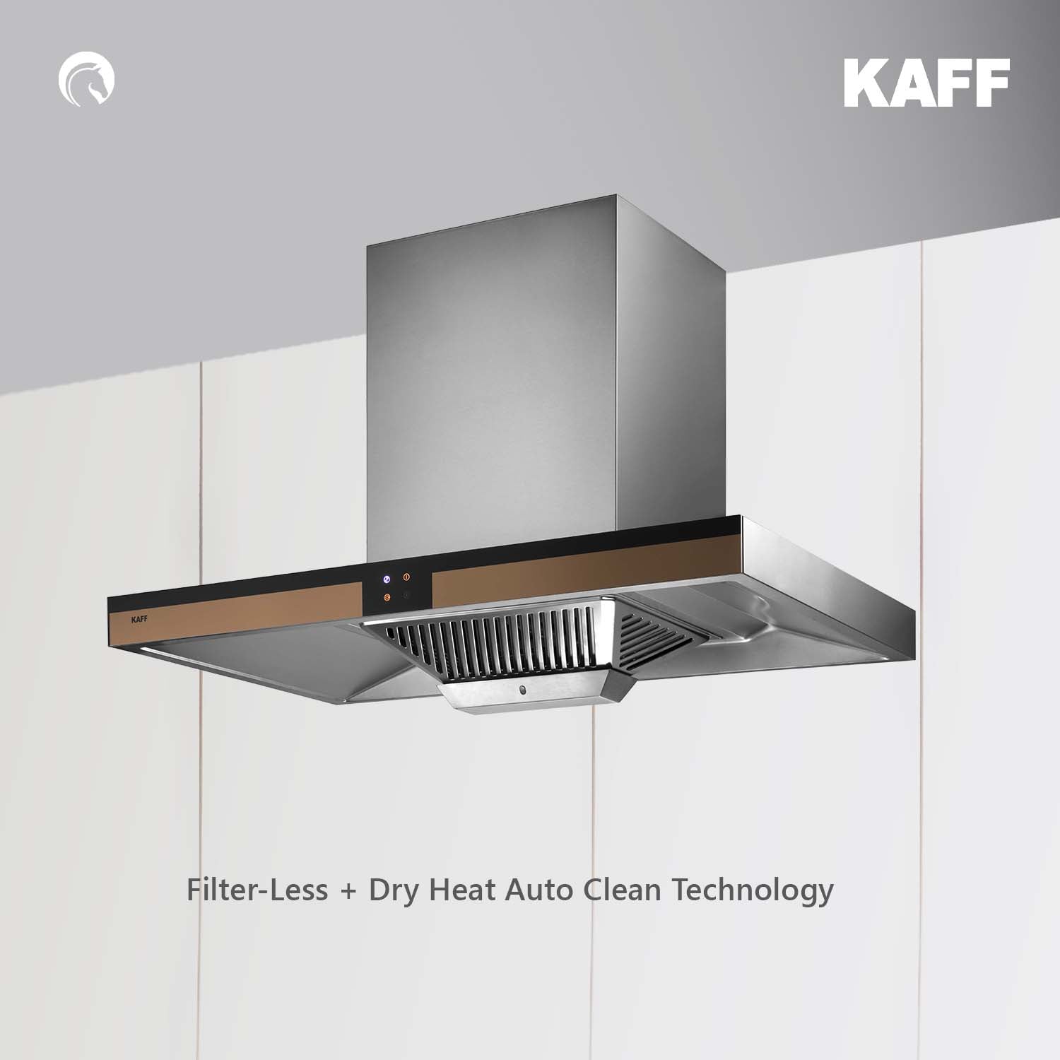 Kaff 90 cm Wall Mounted Chimney Filterless Series VIOLA DHC 90