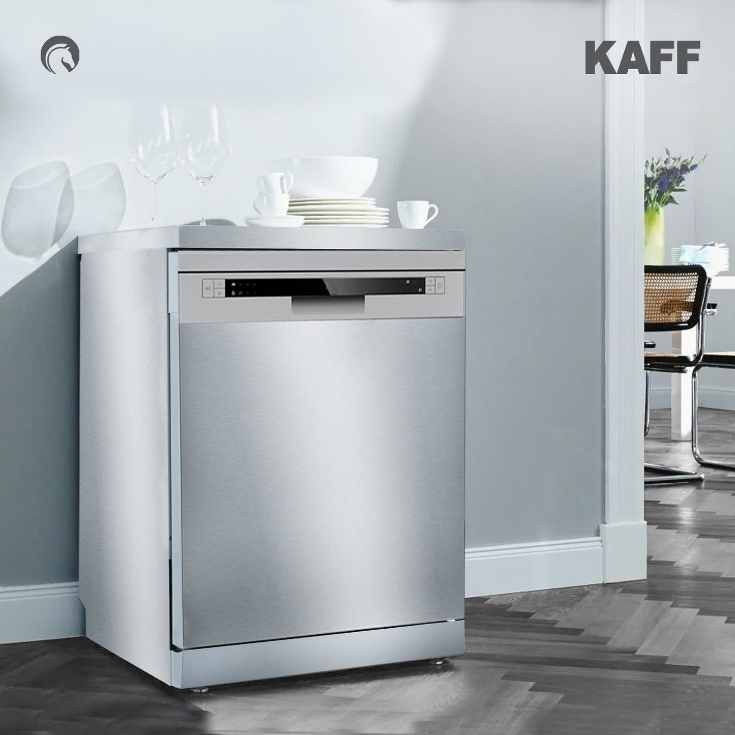 Kaff Free Standing Dishwasher DW VETRA 60 with 12 Place Settings