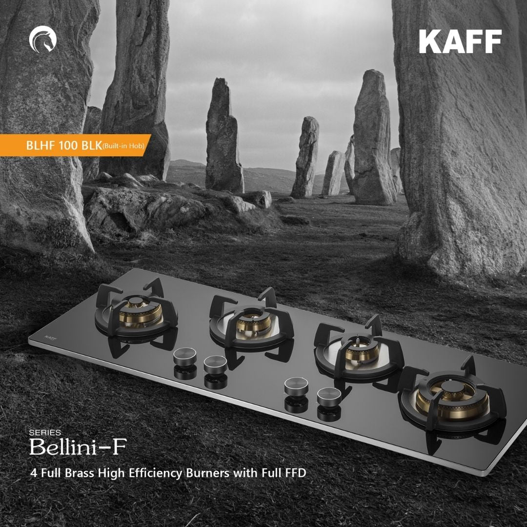 Kaff 100 cm 4 Burner Hob Bellini F BLHF 100X BLACK