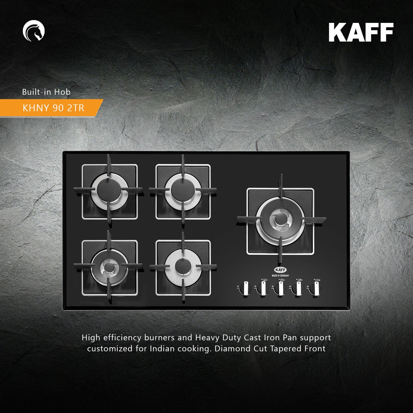 Kaff 90 cm 5 Burner Hob Collection Range KHNY 90 2TR