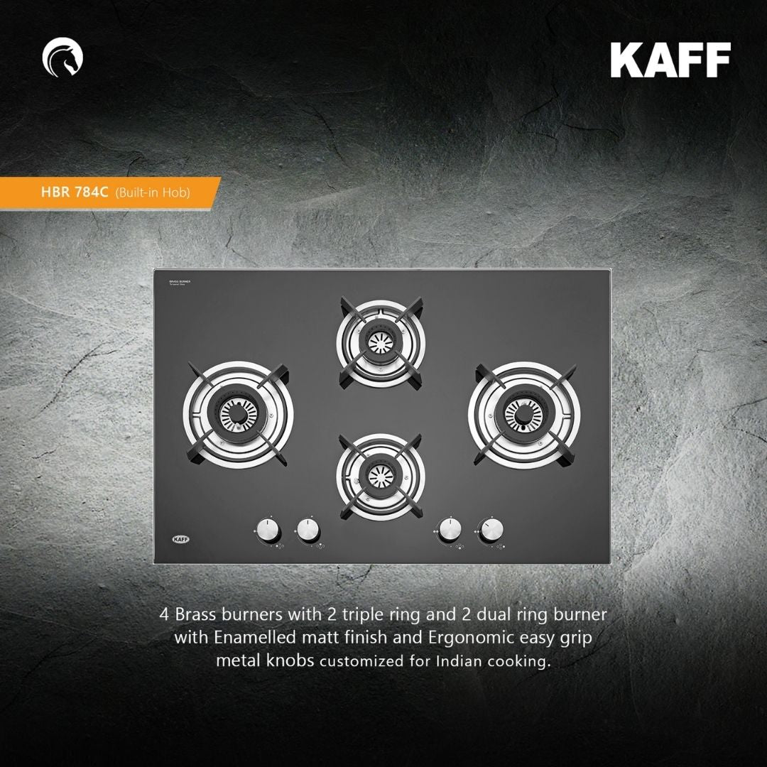 Kaff 78 cm 4 Burner Hob HBR HBR 784C