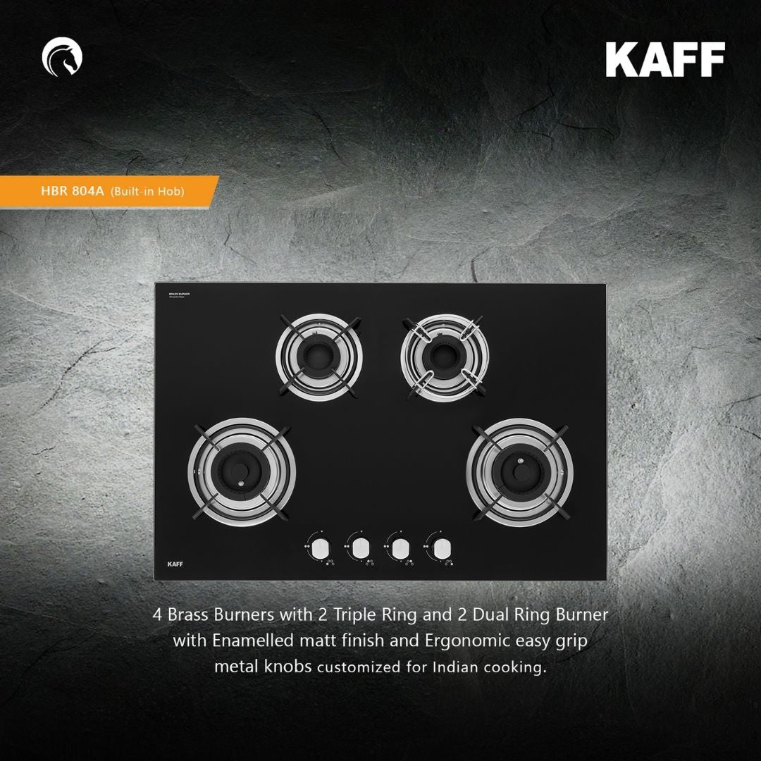 Kaff 80 cm 4 Burner Hob HBR HBR 804 A