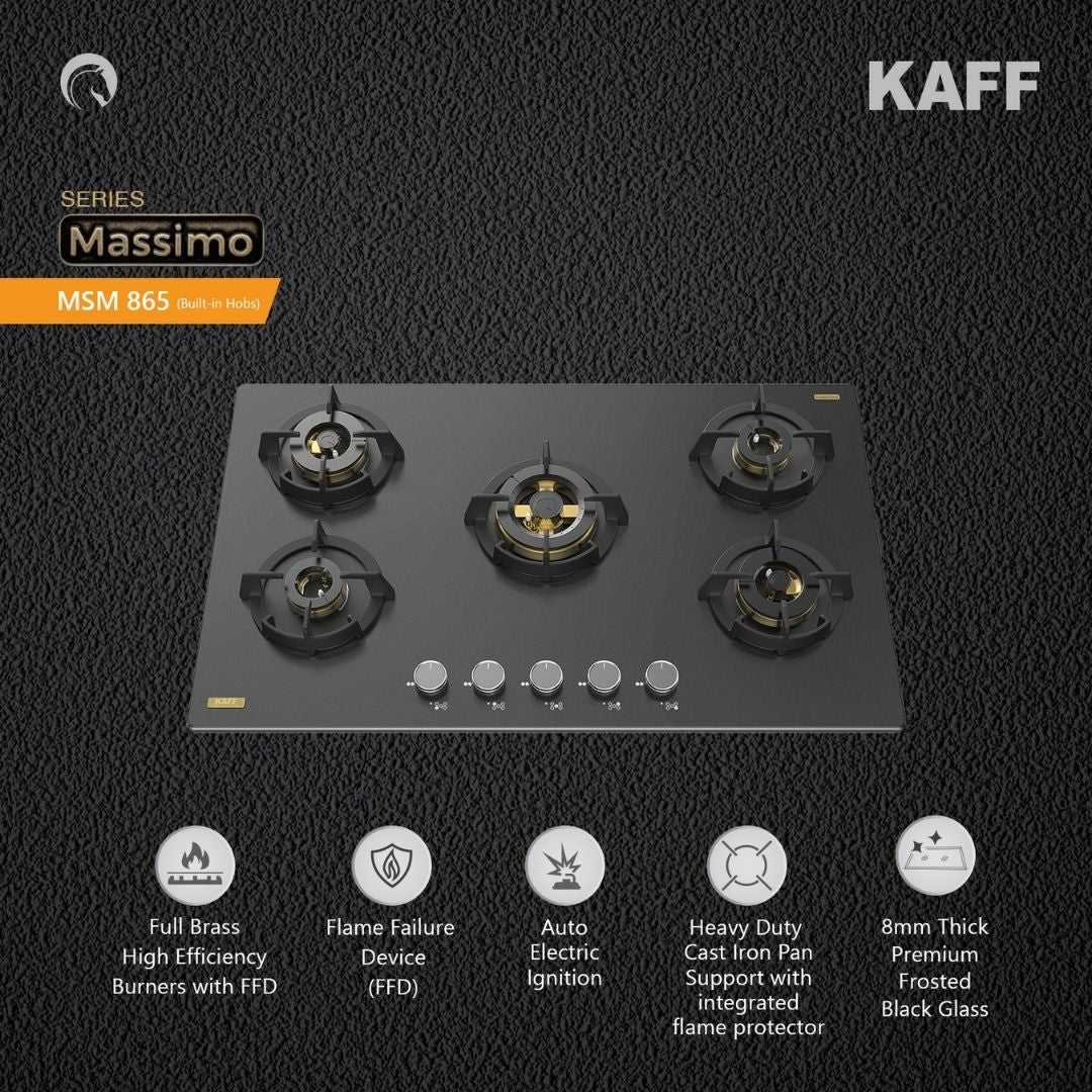 Kaff 86 cm 5 Burner Hob Massimo MSM 865X
