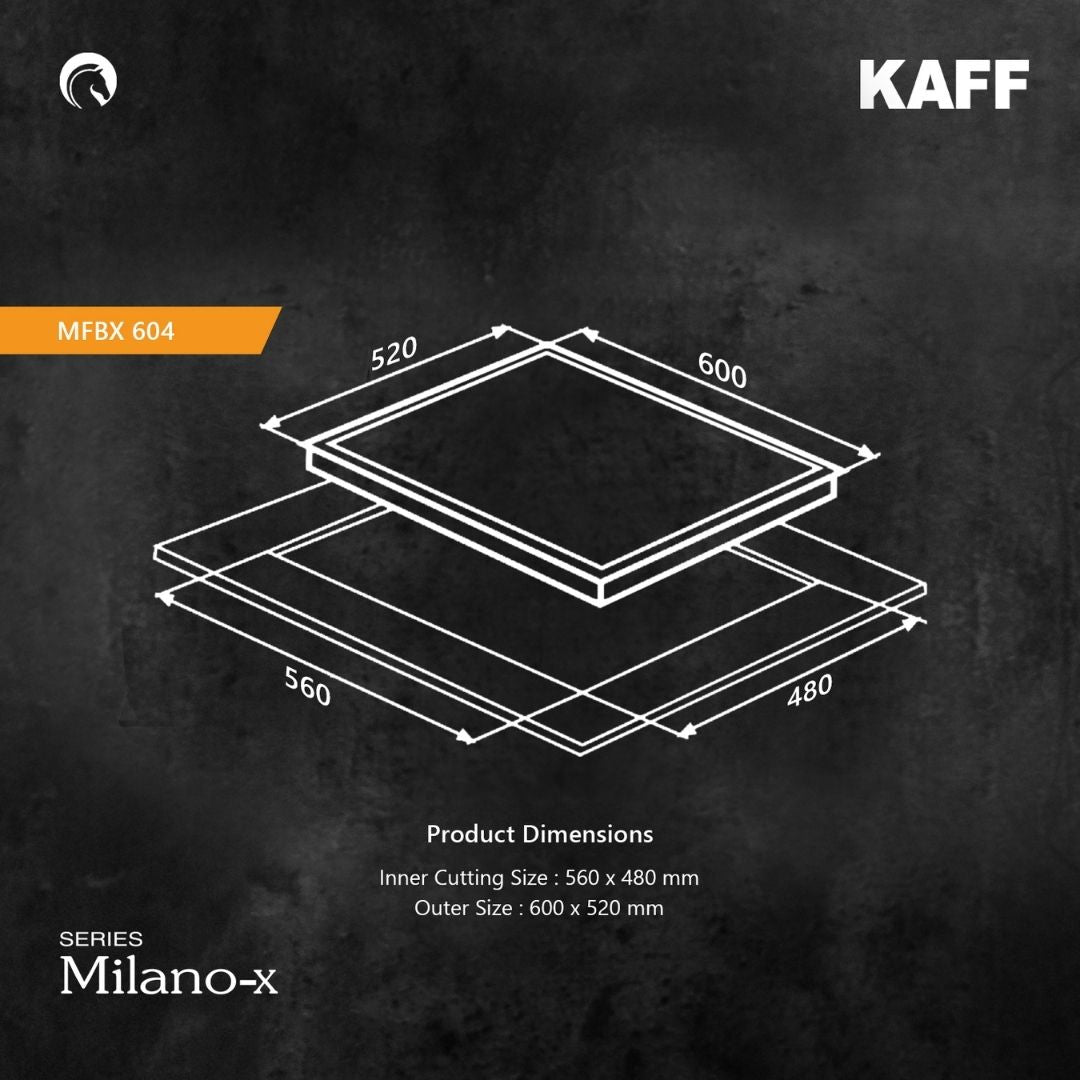 Kaff 60 cm 4 Burner Hob Milano x MFBX 604