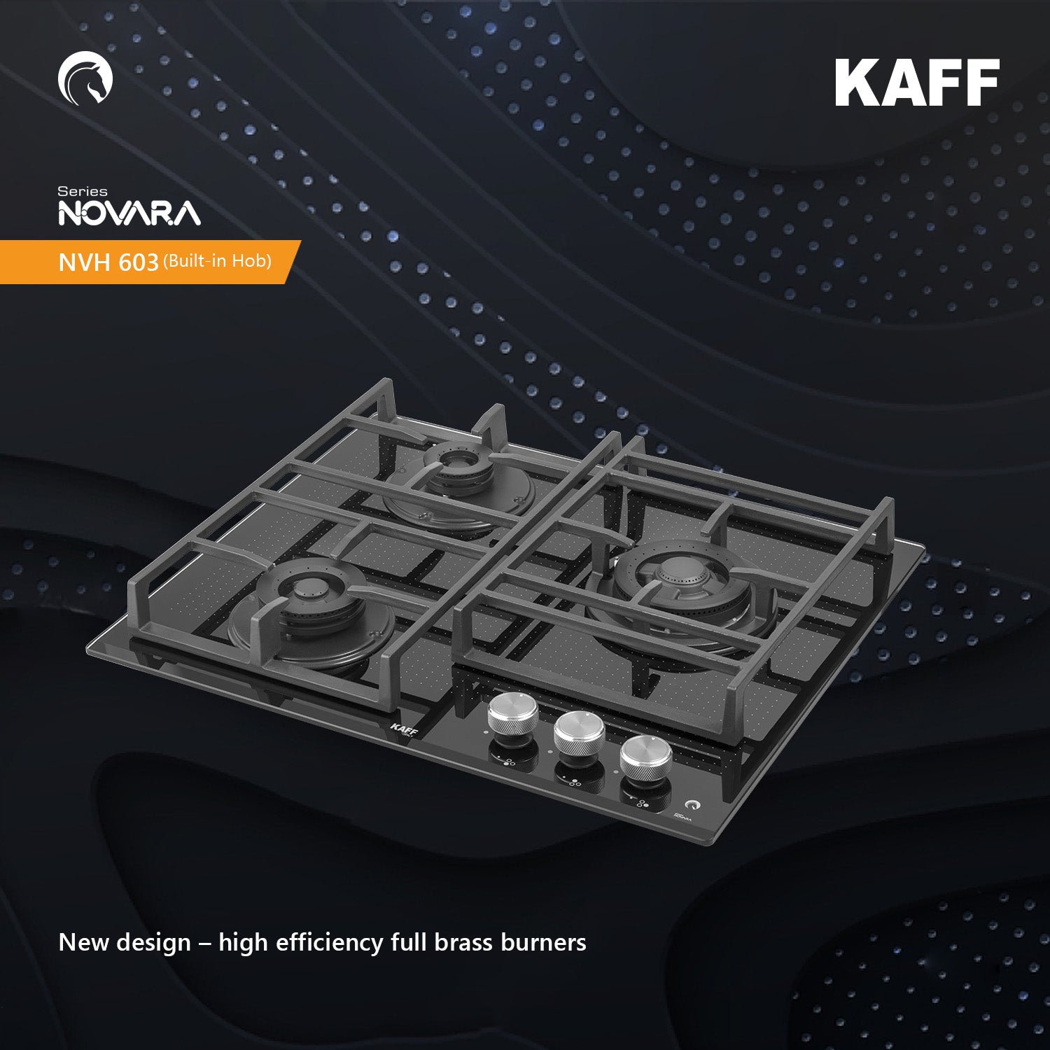 Kaff 60 cm 3 Burner Hob Novara NVH 603