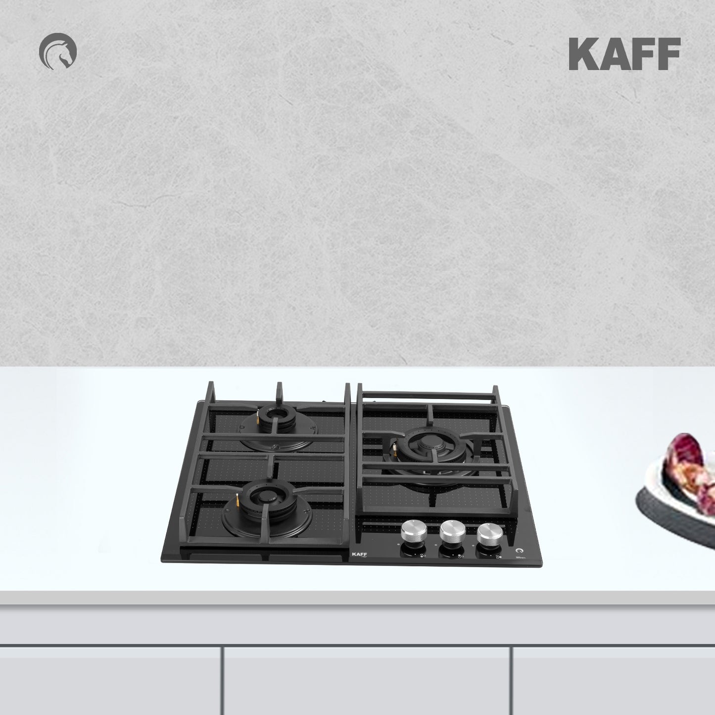 Kaff 60 cm 3 Burner Hob Novara NVH 603