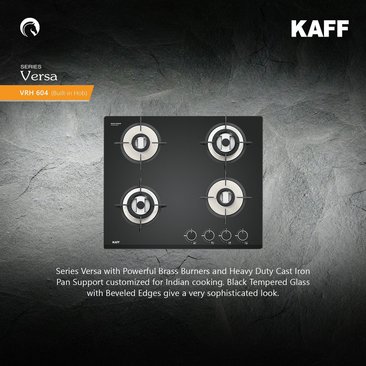 Kaff 60 cm 4 Burner Hob Versa VRH 604X