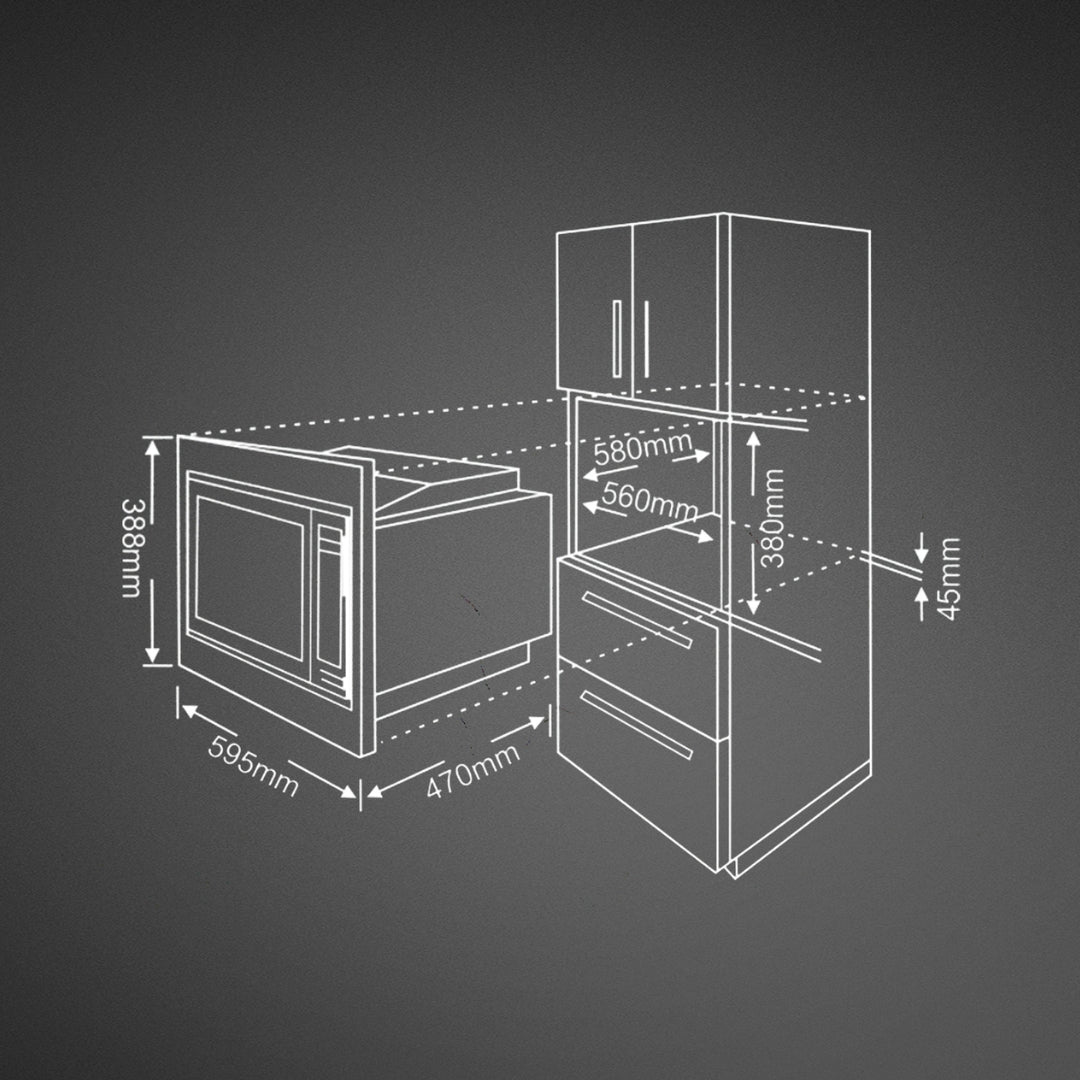 Kaff Built-In Convection Microwave KB 4A
