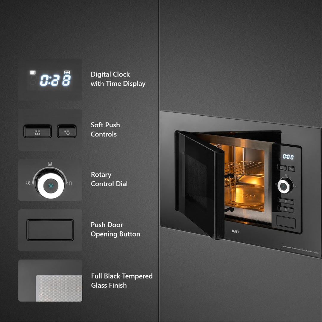 Kaff Built In Oven KOV 70 BA6 + Kaff Built-In Microwave KMW 5PJ BLK