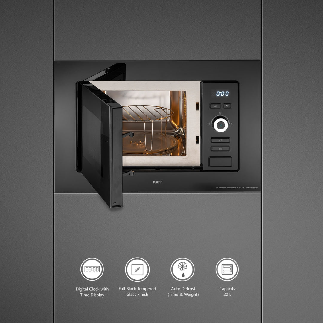 Kaff Built In Oven KOV 70 BA6 + Kaff Built-In Microwave KMW 5PJ BLK