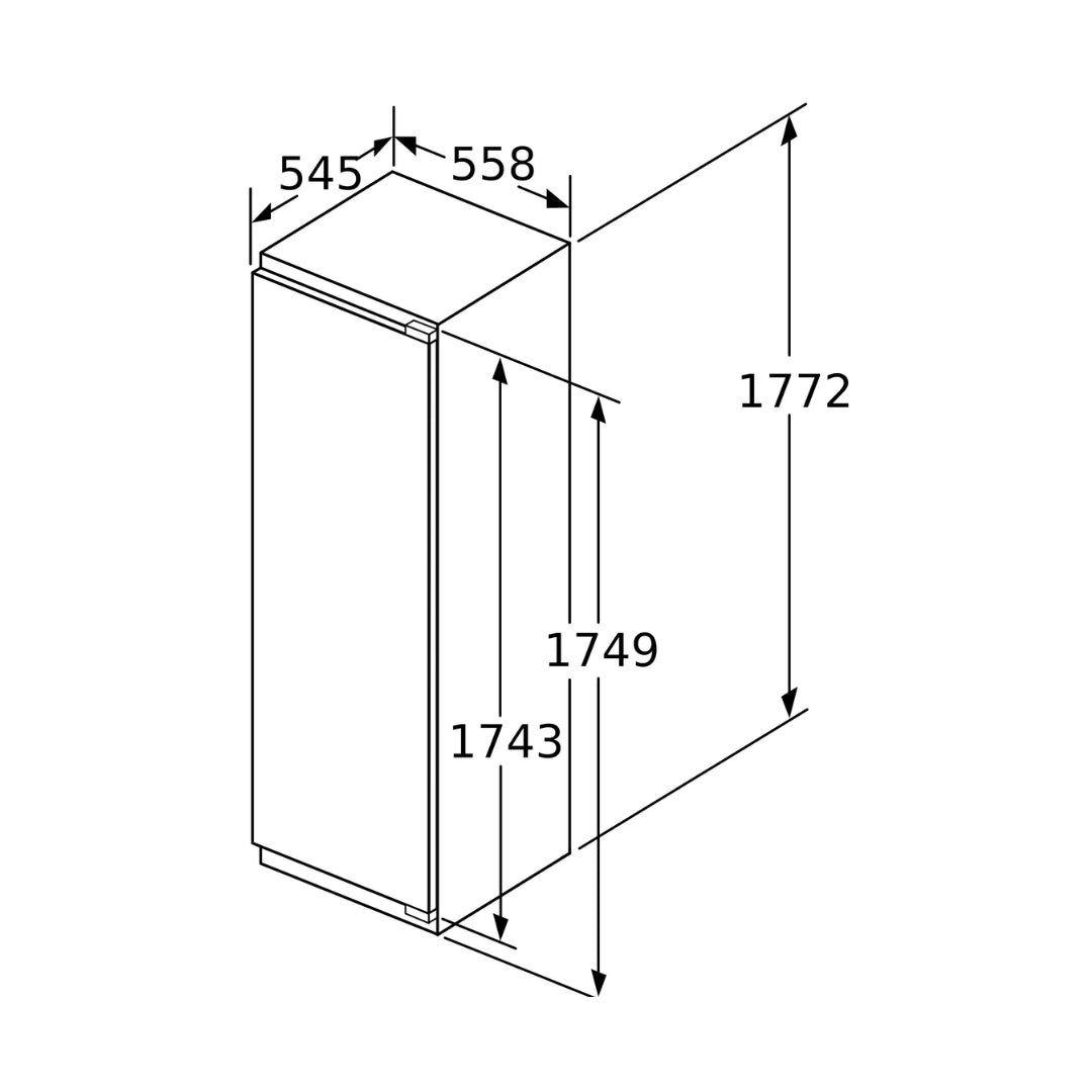Siemens Built-In Built-In Refrigerator 321 Ltrs iQ700 KI81FHD30I