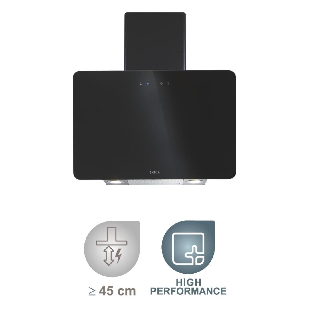 Elica 60 cm Wall Mounted Chimney Trendy Series KITTY ETB HE LTW 60 BK TC4V LED