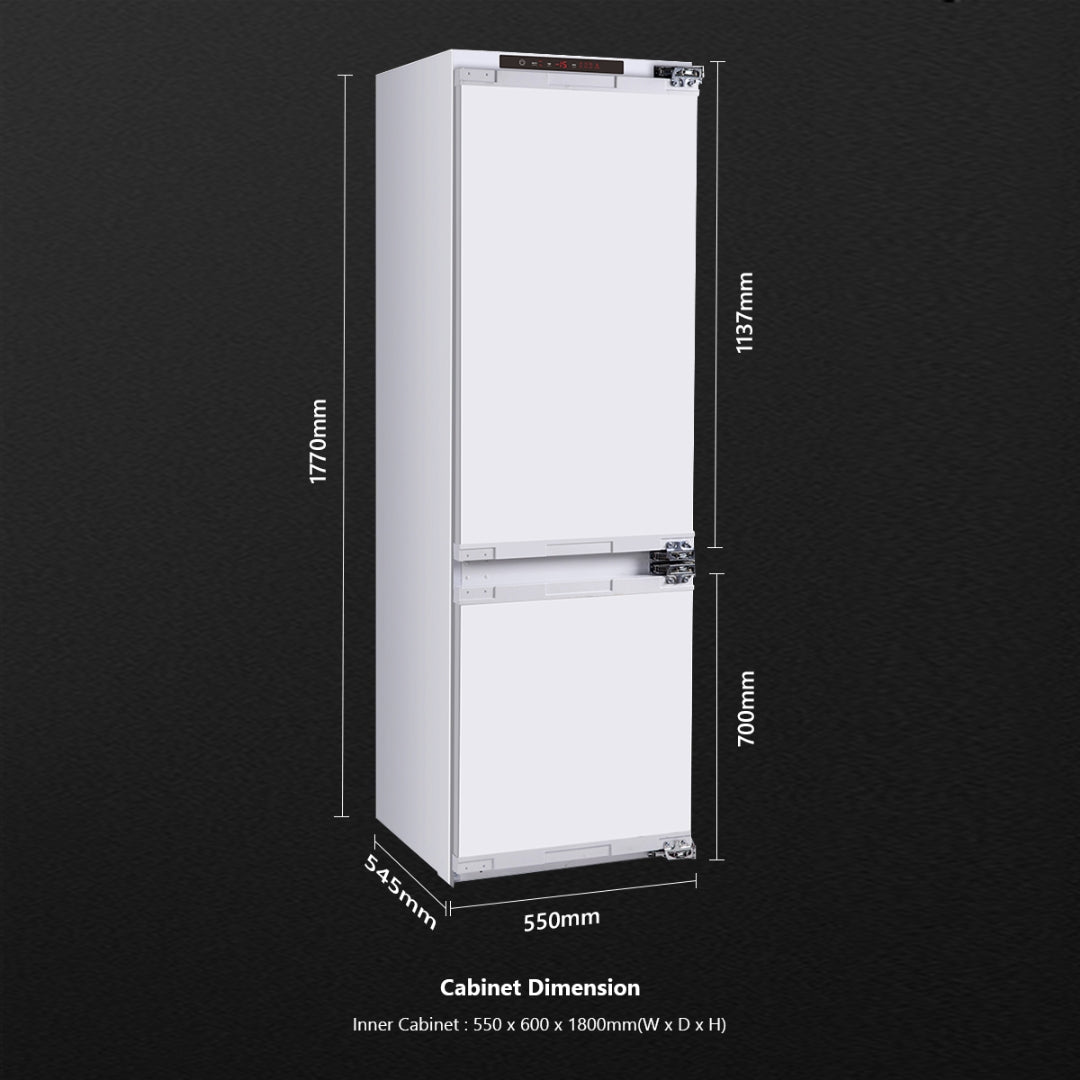 Kaff Built-In Built-In Refrigerator 236 Ltrs KRF 250 FFBI