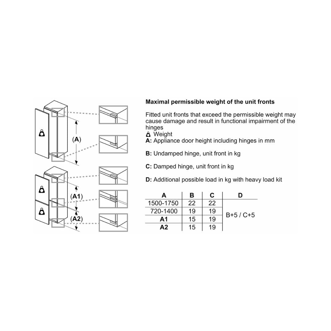 Siemens Built-In Undercounter Built-In Refrigerator 137 Ltrs iQ100 KU15RA50I