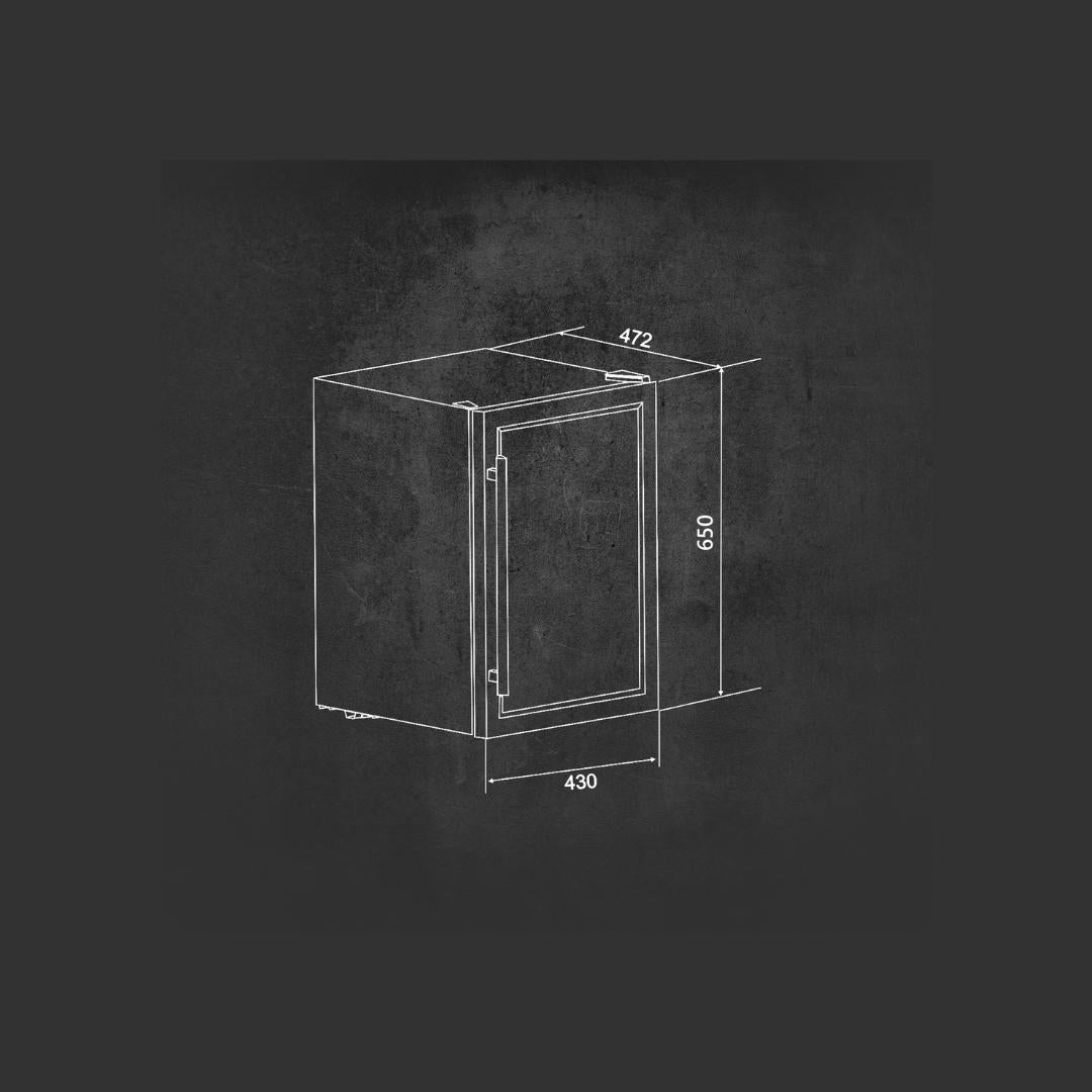 Kaff Free Standing Wine Cooler KWC-62 (FREE STANDING)