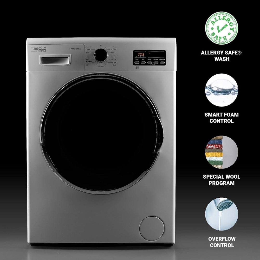 Hafele Fully Automatic Front Loader 7 Kg Washing Machine MARINA 7012W