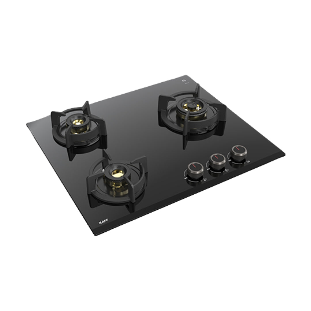 Kaff 60 cm Wall Mounted Chimney ASHPRO 60 DC - BLDC + Kaff 60 cm 3 Burner Hob Ashford ASF 603