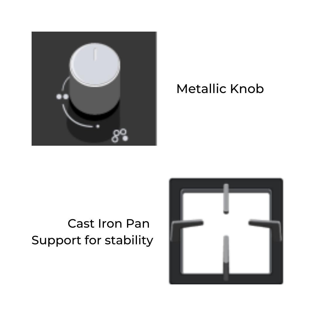 Hindware 60 cm 3 Burner Hob Aster Aster 3B 60 CM