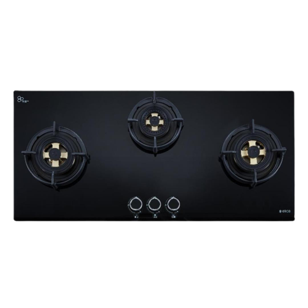 Elica 90 cm 3 Burner Hob Direct Flame Series DFS FB MFC 3B 90 DX FFD