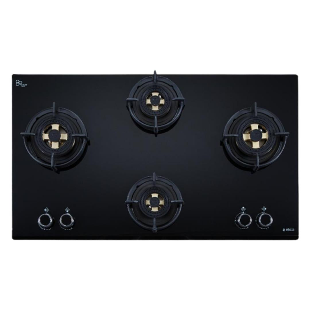 Elica 90 cm 4 Burner Hob Direct Flame Series FLEXI DFS FB MFC 4B 91 DX
