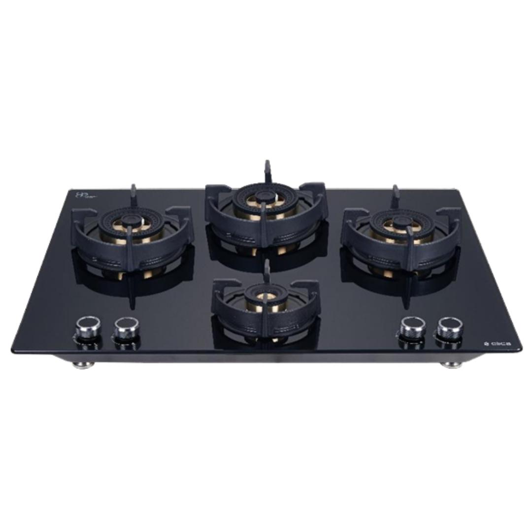 Elica 70 cm 4 Burner Hob Direct Flame Series FLEXI DFS FB 4B 70 TX
