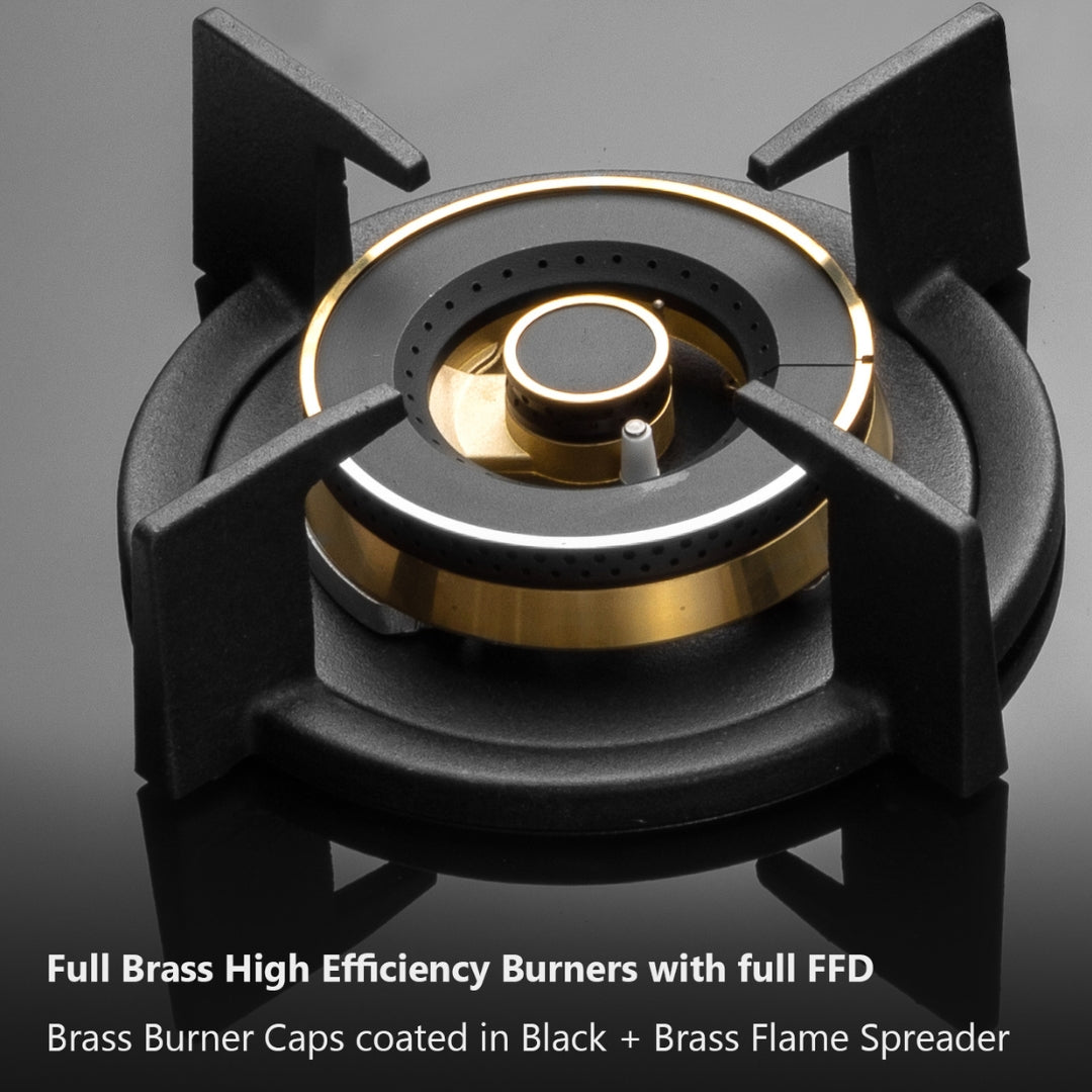 Kaff 60 cm Wall Mounted Chimney Premier Range MAINZ 60 DC - BLDC + Kaff 60 cm 4 Burner Hob Infra INF 604