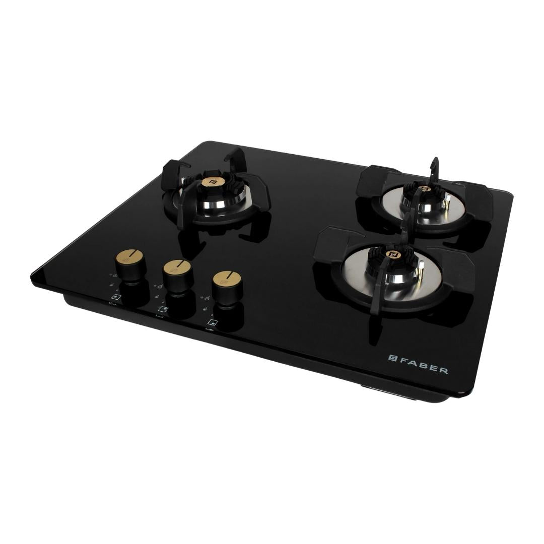 Faber 60 cm 3 Burner Hob Maxus Series MAXUS HT 603 CRS BR CI AI