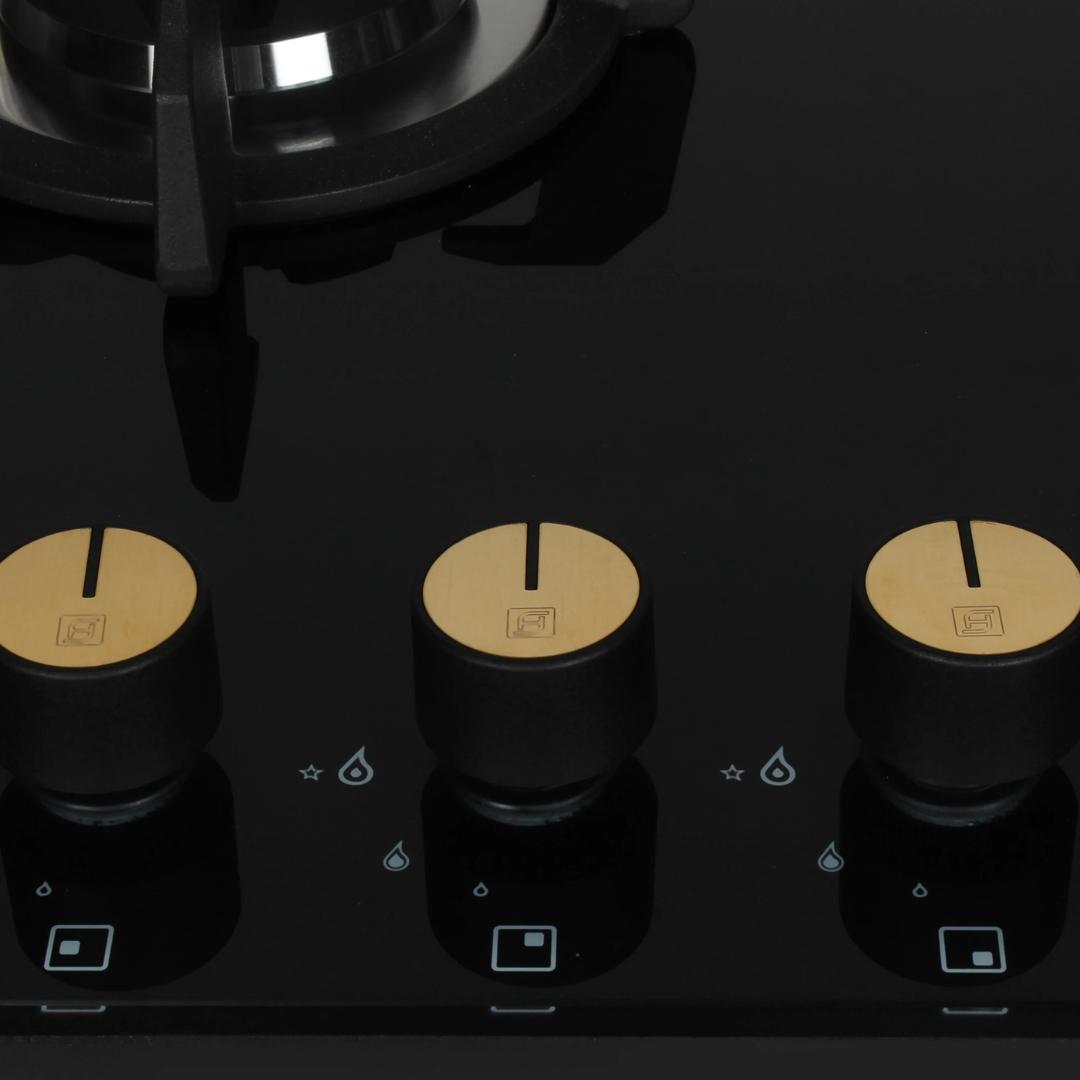 Faber 60 cm 3 Burner Hob Maxus Series MAXUS HT 603 CRS BR CI AI