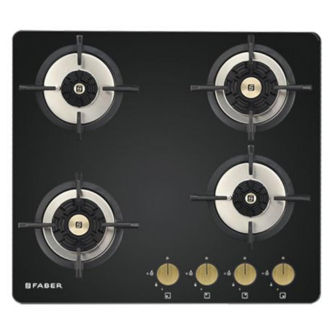 Faber Built In Oven FBIO 80L 4F BK + Faber Built-In Microwave FBI MWO 20 SG BK + Faber 60 cm Wall Mounted Chimney Charm Series HOOD CHARM BLDC HC SC FL BK IN 60 T + Faber 60 cm 4 Burner Hob Maxus Series MAXUS HT 604 CRS BR CI AI + Faber Free Standing Dishwasher FFSD 6PR 12S NEO BK with 12 Place Settings