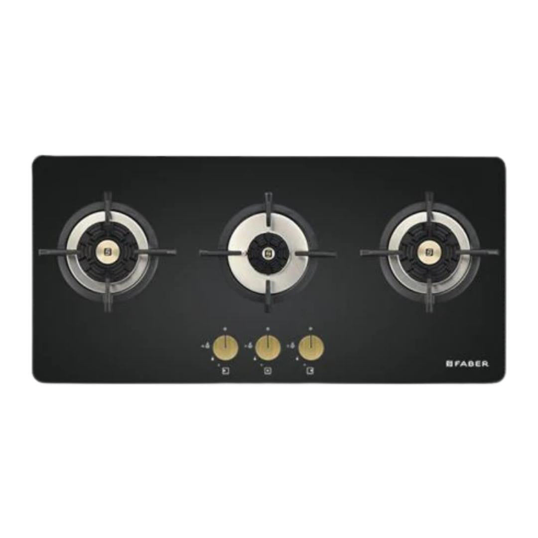 Faber 80 cm 3 Burner Hob Maxus Series MAXUS HT 803 CRS BR CI AI