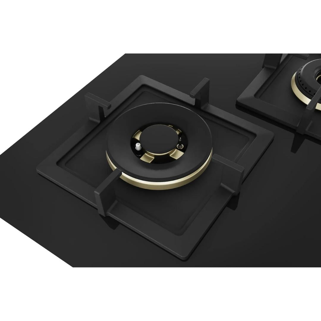 Bosch Built In Oven HBF011BA1I + Bosch Built-In Microwave Series 6 BEL553MB0I + Bosch 90 cm Wall Mounted Chimney DWK98IJ60I + Bosch 90 cm 4 Burner Hob True Brass 2D PNF9B6F20I