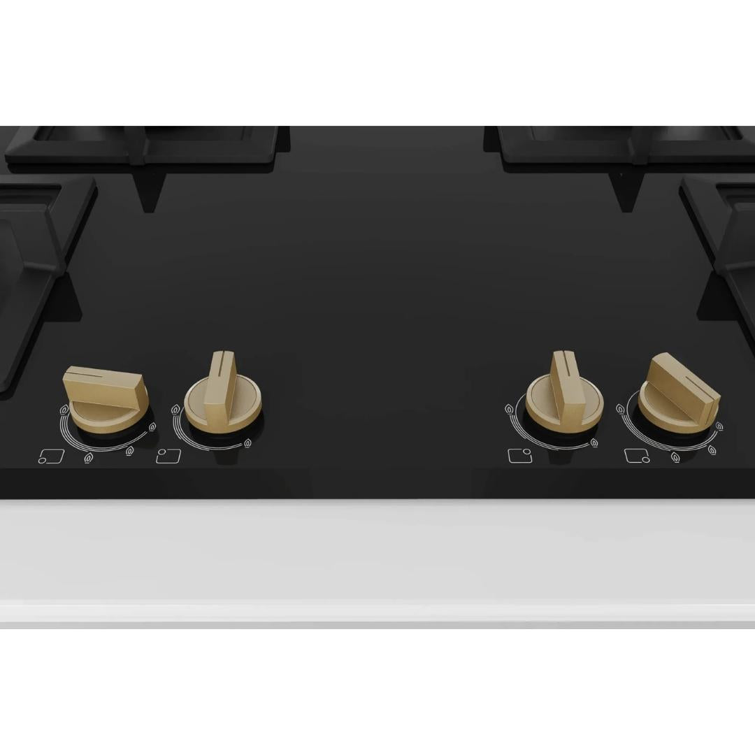 Bosch 90 cm 4 Burner Hob Series 6 True Brass 3D PNF9B6G20I