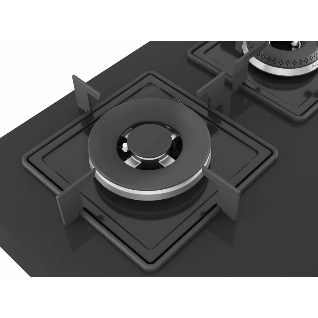 Bosch 60 cm Wall Mounted Chimney Self Clean Series DWBA68H60I + Bosch 60 cm 4 Burner Hob True AL 2D PNH6B6B12I