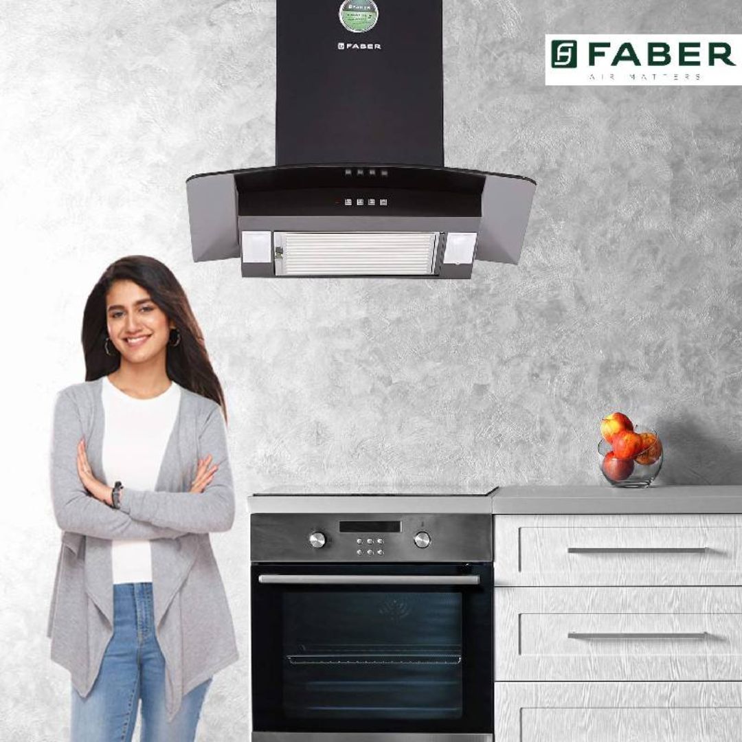 Faber 60 cm Wall Mounted Chimney Non 3D Hoods Series PRETTY PLUS PRO BK PB LTW 60