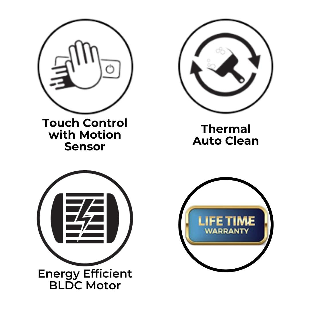 Hindware 90 cm Wall Mounted Chimney BLDC Chimney OPHELIA